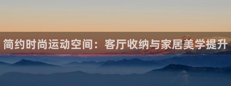 678体育官网下载开户：简约时尚运动空间：客厅收纳与